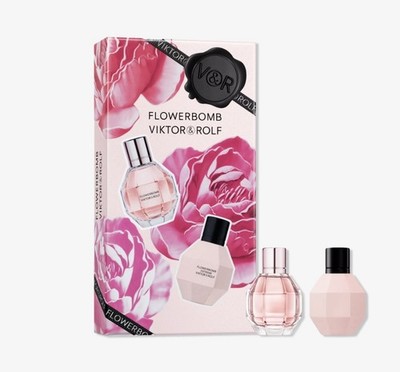 Viktor&Rolf Flowerbomb and Flowerbomb Extreme Gift Set Eau De Parfum 0.24oz 7ml 
