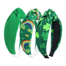 Shamrock Headbands Women St. Patrick's Day Hairbands Lucky Green Headbands