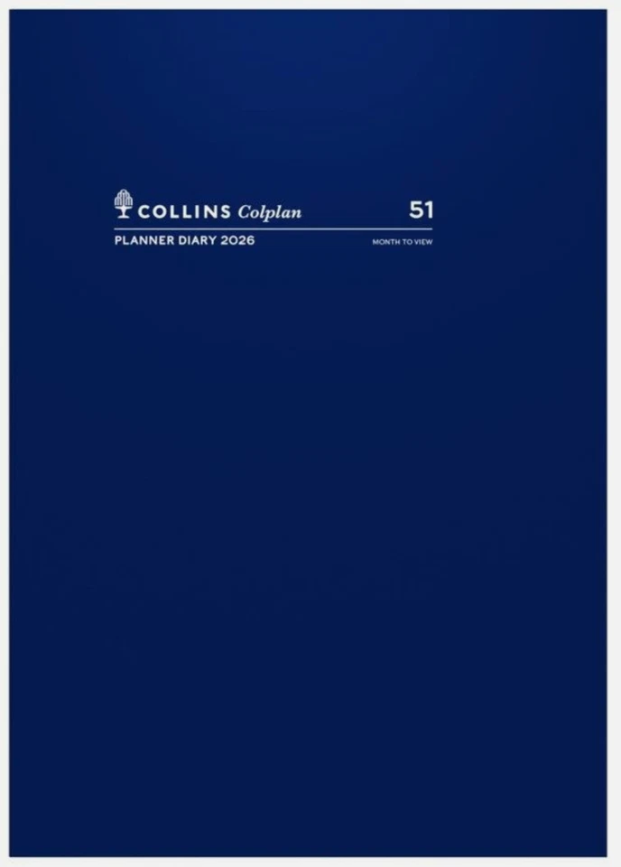 Collins 2026 Colplan 51◉Planner Diary A4 Month To View 51.C59◉Navy - image 3 of 3