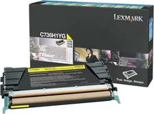 New! LEXMARK C736H1YG Yellow toner Genuine / Sealed BOX