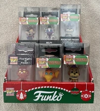 Funko Pocket Pop Keychain Five Nights At Freddys Lot - 12 w Protectors & Display