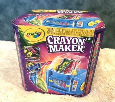 Crayola  ️ Crayon Maker Melt Mold & Make Swirl Color Crayons NEW Open Box 2009