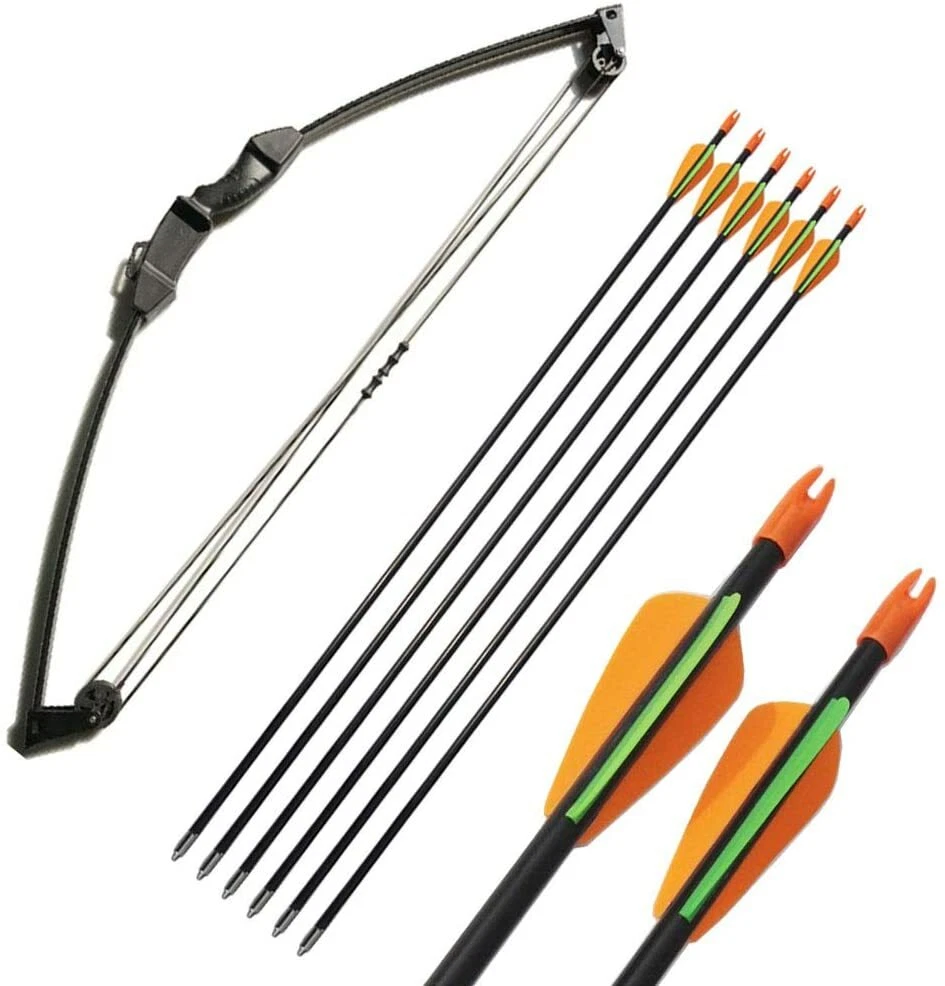 Archery Compound Bow Arrows Set 12lbs Youth Practice Target Kids