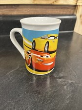 2017 DISNEY CARS Race Ready Lightning McQueen Mug Cup 8 Oz Coffee Cocoa