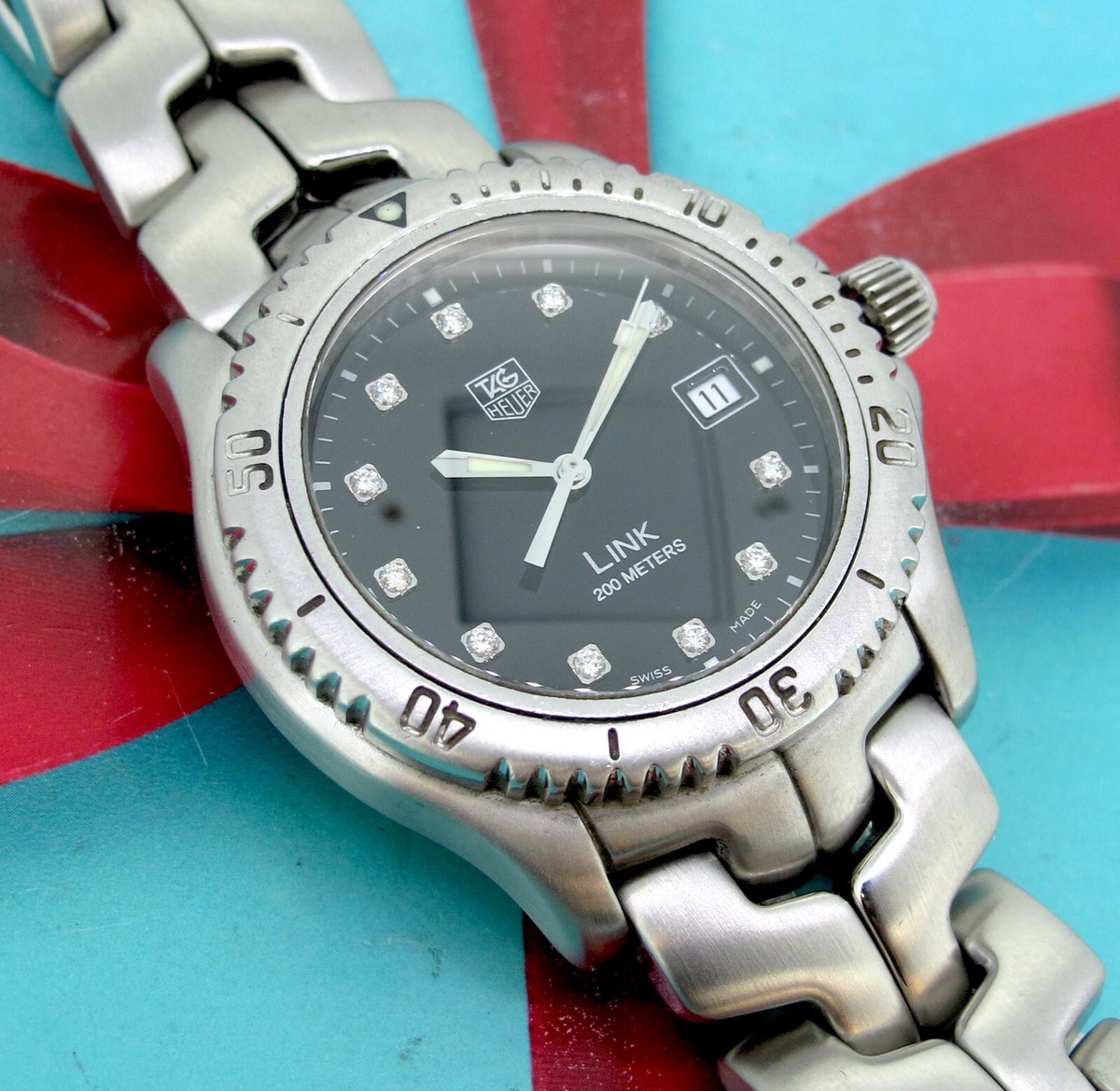 Tag Heuer WT111R Link 200 Meters Stainless Steel Quartz Wristwatch