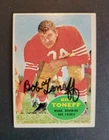 Bob Toneff signed Washington Redskins 1960 Topps Football Card
