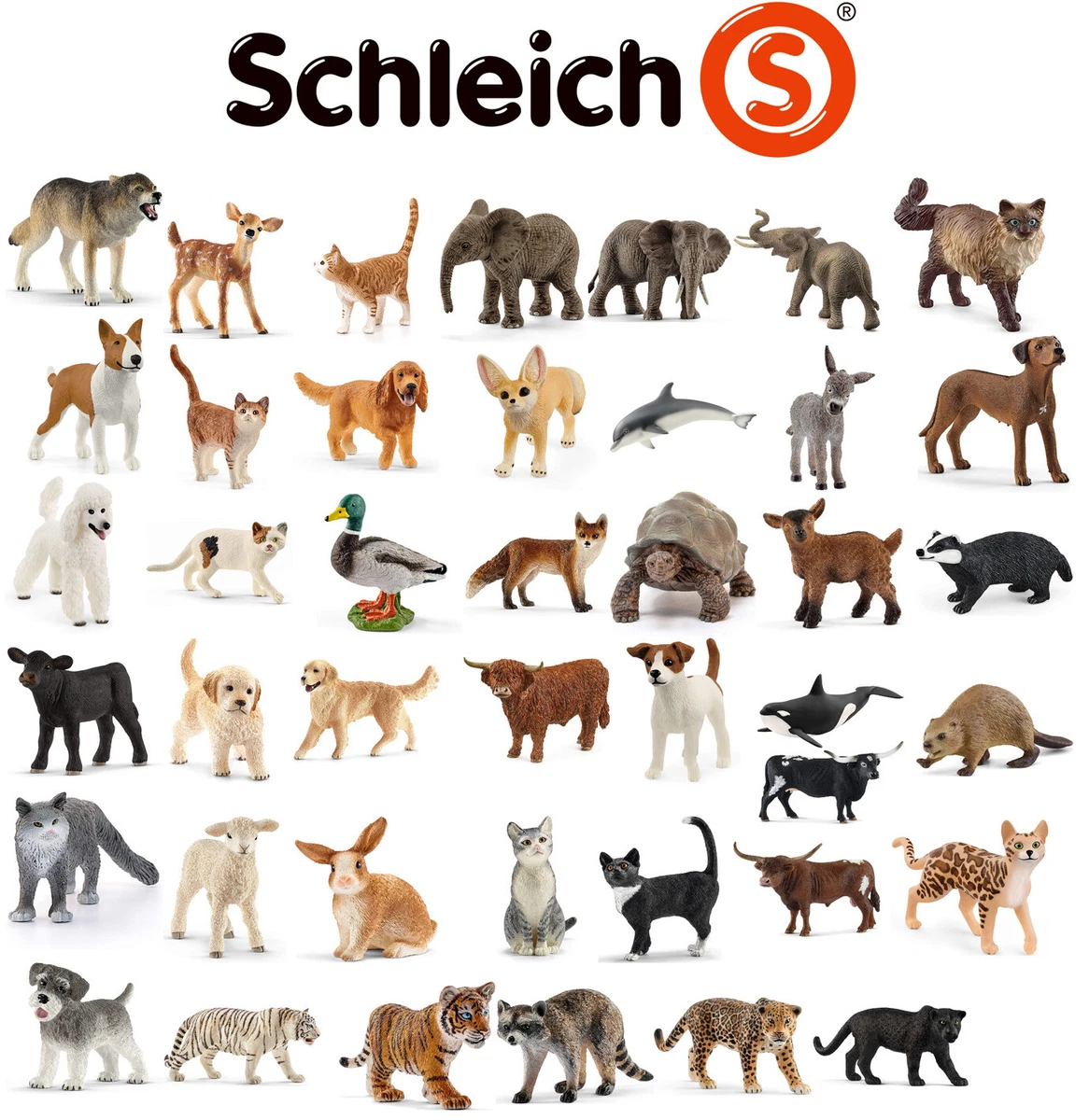 Schleich Animal Wildlife Collectors Toys Animals Farm Zoo Pet Action Figures