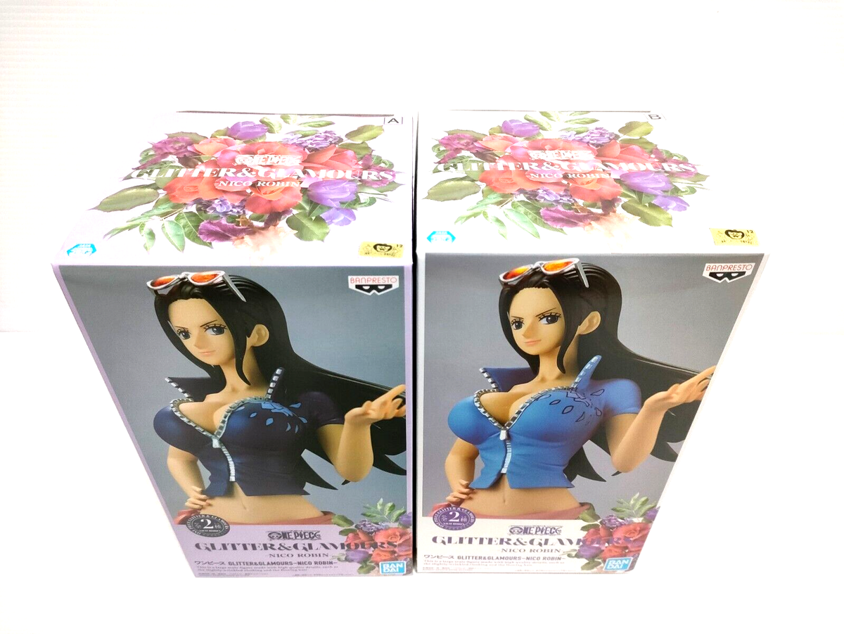 One Piece NICO ROBIN Figure Type A B Set of 2 Glitter Glamours