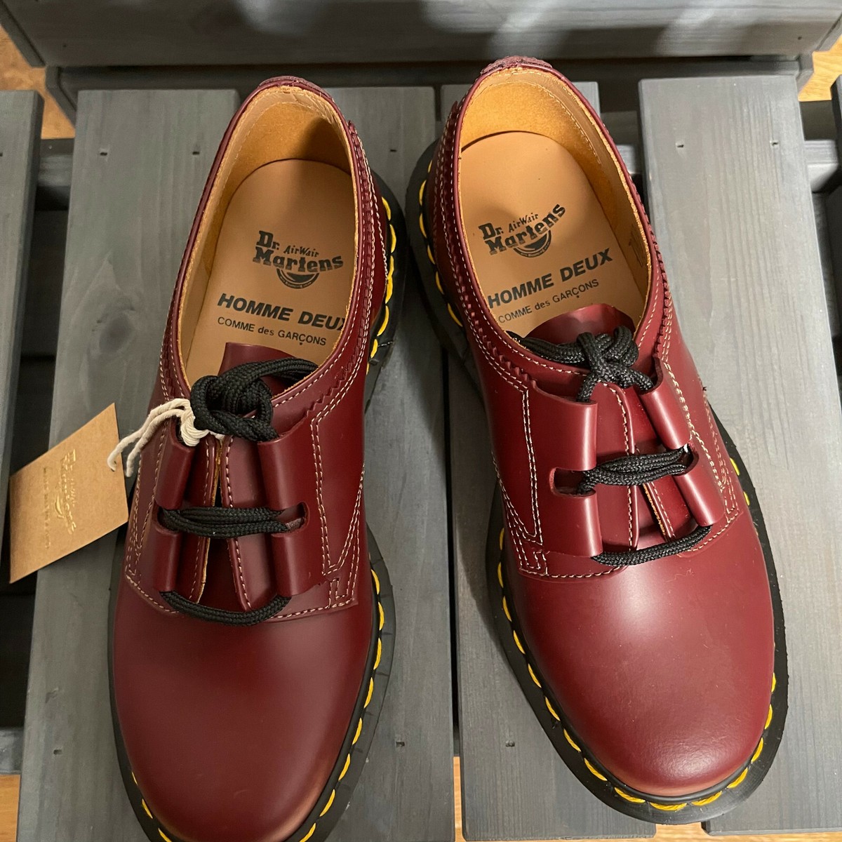 Dr MARTENS COMME Des GARCONS Ghillie Shoes Homme Deux 1461 Dr MARTENS COMME Des GARCONS Ghillie Shoes Homme Deux 1461