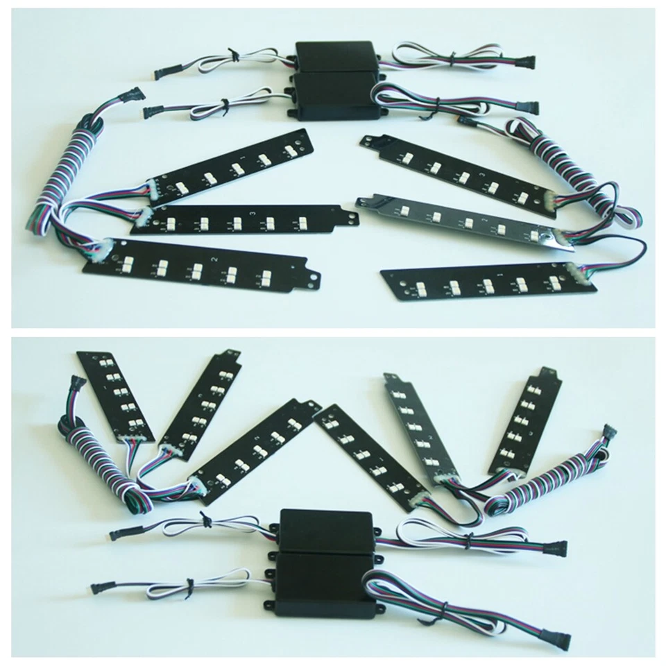 Faro RGB LED DRL Board Angel Eyes para Ford Mustang 2015-2017 APP Bluetooth Foto 3 de 4