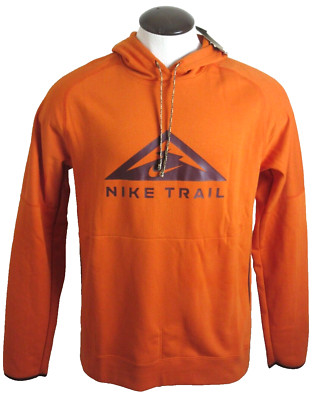 Nike Trail Men's Magic Hour Hoodie PO Sweatshirt Campfire Orange Size Medium NWT
