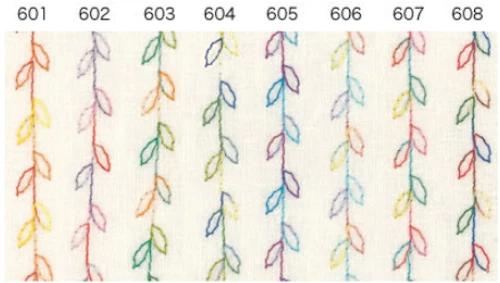 Fujix Tiara 50 Variegated Silk Thread, 23 dtex 4x3, 250m, 24 Amazing Colors image 4