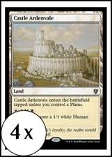MTG - 4 x Castle Ardenvale - Karlov Manor Commander - Playset 4x x4