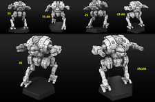 UZL Uziel Alternate Mech For Battletech Miniatures PMW 6 Vers