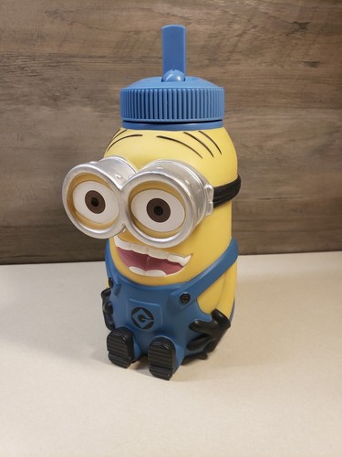 UNIVERSAL STUDIOS SPREGEVOLE ME MINION GRANDE PLASTICA SIPPY CUP BOTTIGLIA THERMOS - Foto 3 di 10