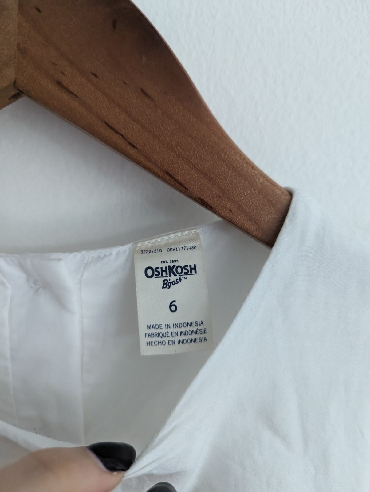 Oshkosh White Dress Chiffon Size 6 1224 Months Baptism Evening Party