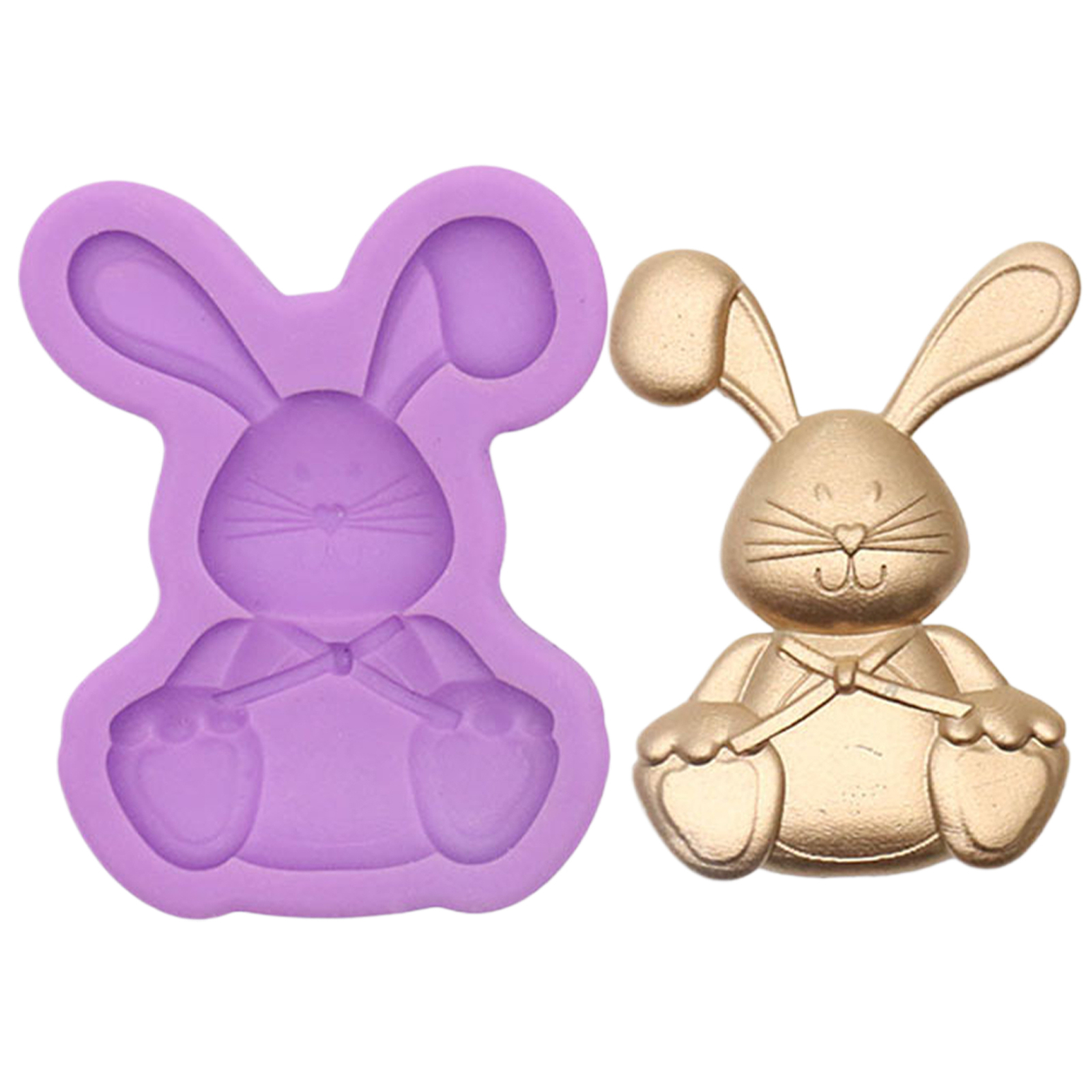 Bunny Rabbit Silicone Candy Cake Pop Mold Easter Bunnies Baking Molds