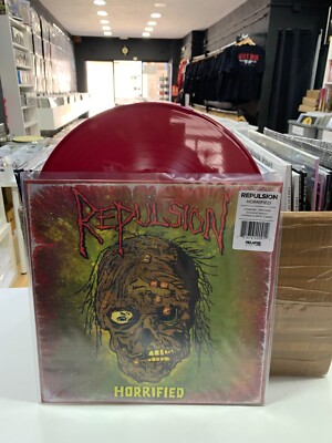 REPULSION LP Horrified Limited Edition Rotes Vinyl 2023 33 rpm