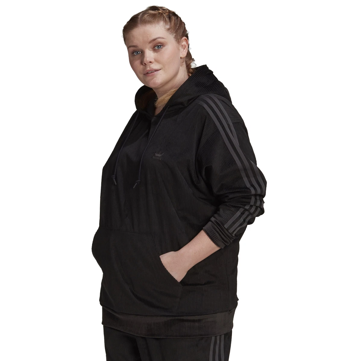 Plus size velvet best sale hoodie