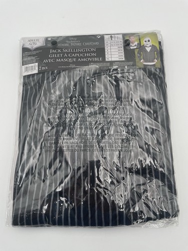 Jack Skellington Hoodie With Removable Mask BRAND NEW Nightmare Before Christmas - Picture 3 of 5
