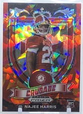 💥NAJEE HARRIS ROOKIE 2021💥 PANINI PRIZM RED CRACKED ICE CRUSADE RC🔥🔥