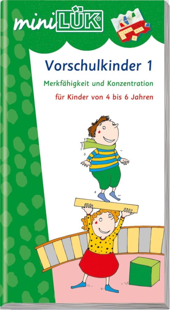 Thumbnail - Minilük Übungen Für Vorschulkinder 1, Lernheft, 29 Seiten, Von 4 - 6