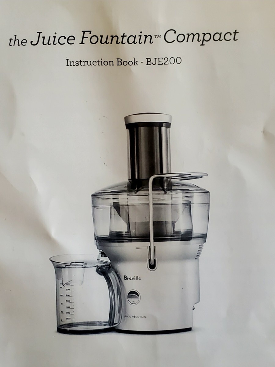 Breville Juice Fountain ジューサー Breville Juice Fountain Compact Juicer Machine, Silver