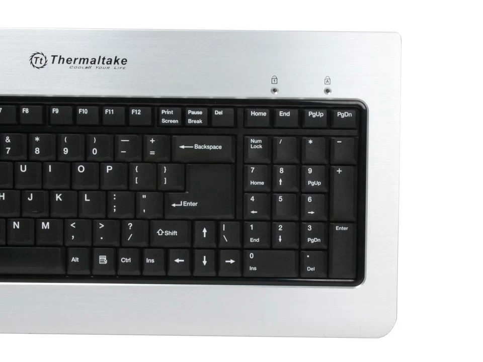 Thermaltake A2477 Silver/Black 103 Normal Keys 7 Function Keys USB Slim Soprano  - Image 3 of 4