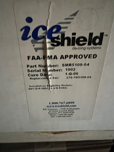 SMR Ice-Shield de-ice boot new with 8130 SMR5109-04