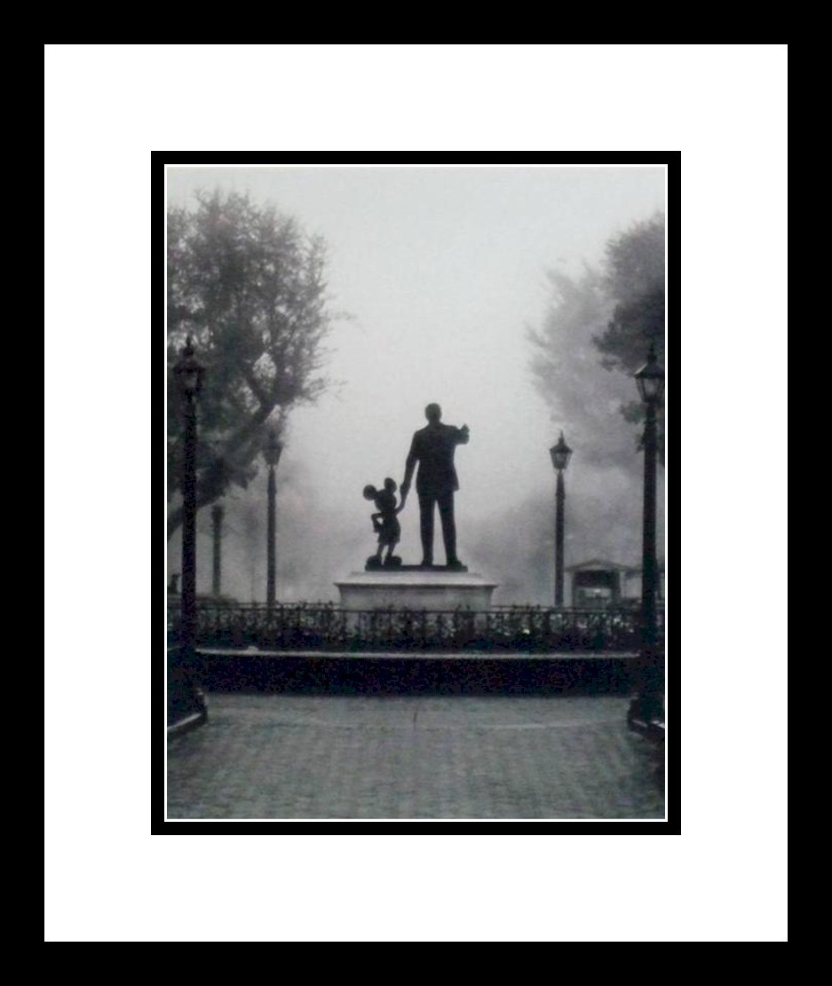⚫ Disneyland in the FOG Mickey Walt Disney wait Art image