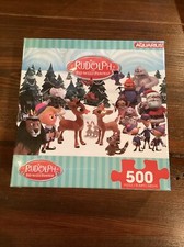 Rudolph The Red-Nosed Reindeer 500 Piece Jigsaw Puzzle 14 x 19 Aquarius Sealed