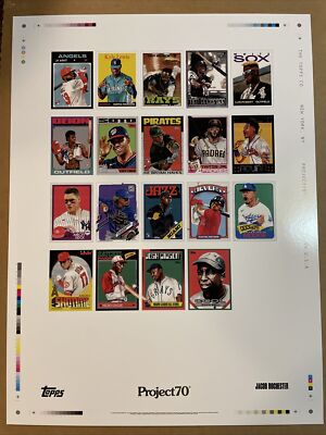 Topps Project 70 Jacob Rochester Gold Stamped Limited Ed 18X24 ERROR Poster 