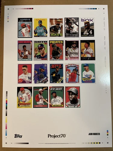 Topps Project 70 Jacob Rochester Gold Stamped Limited Ed 18X24 ERROR Poster 