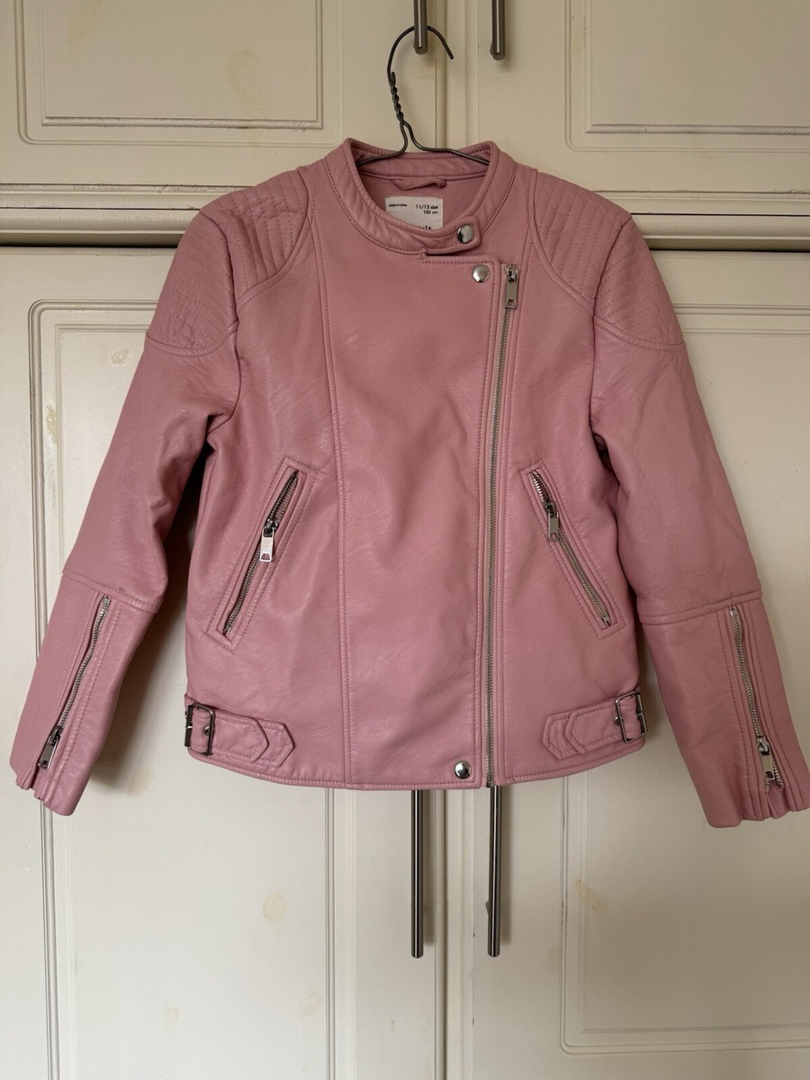 Leather Biker Pinke Lederjacke Zara Jack Wolfskin In Damen In
