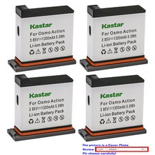 Kastar 3.85V 1300mAh Battery Pack Replacement for DJI OSMO Action Sport Camera