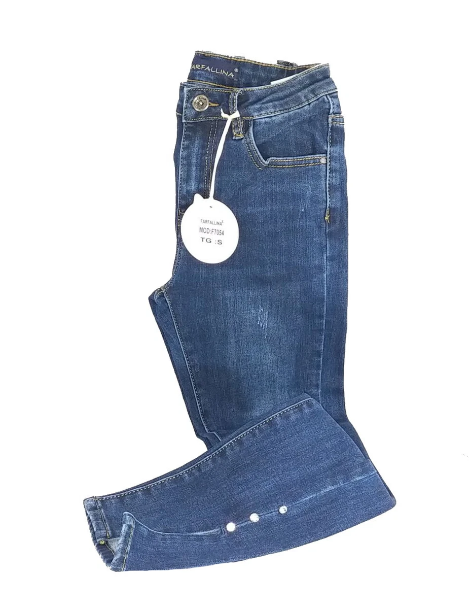 Jeans farfallina hotsell con strass