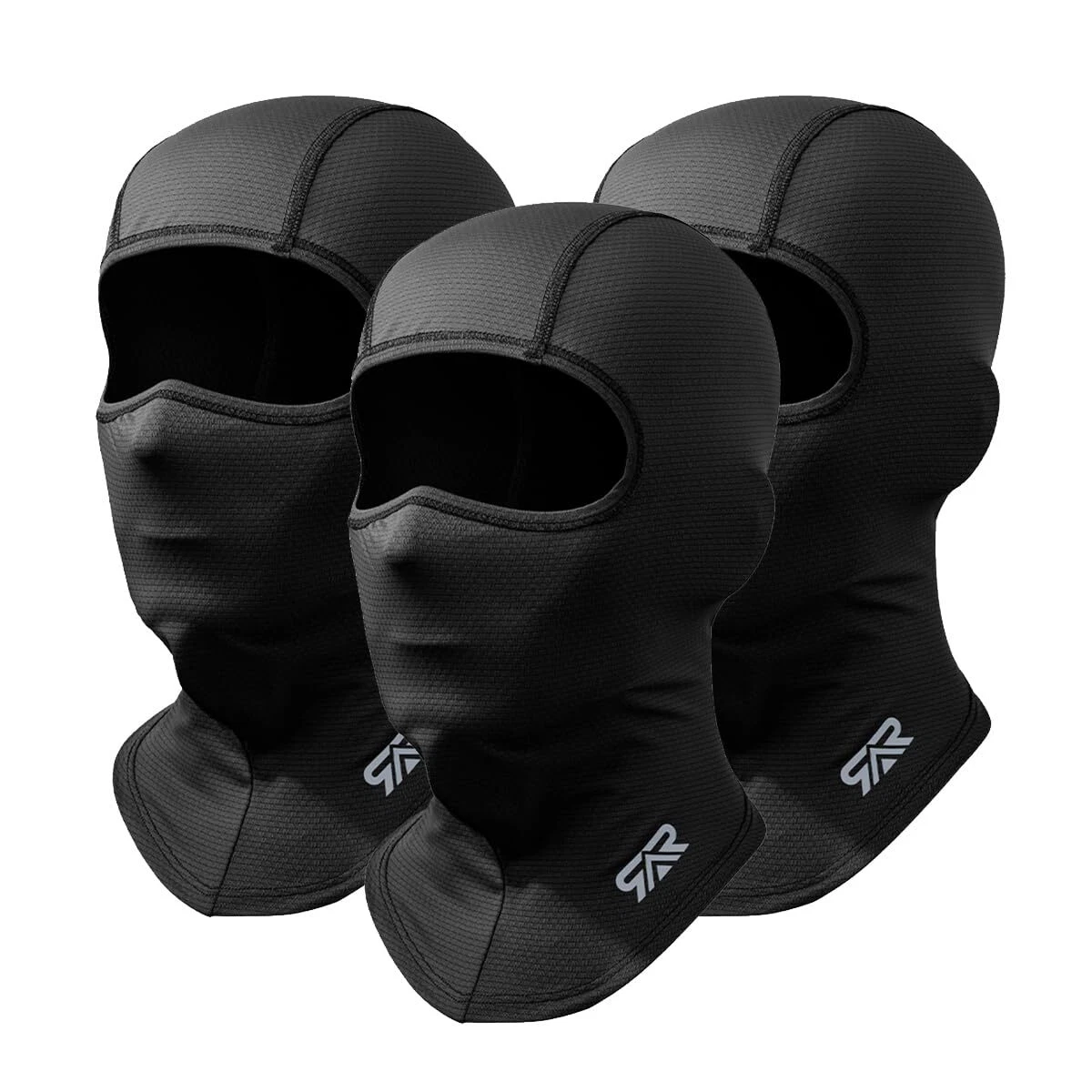 3x Pasamontañas UV protección solar cuello cara cubierta para ciclismo