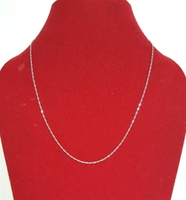Gorgeous Solid Twist/ Rope Chain Necklace 46CM 925 Solid Silver 1.20 g #20348