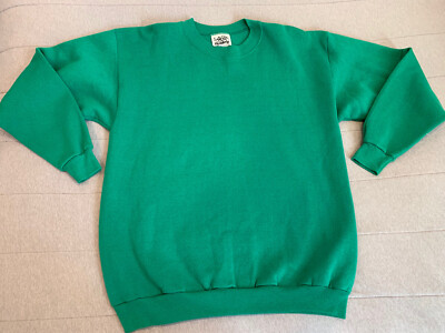Rare Vintage Peanuts Sweatshirt Snoopy Charlie Brown Faded Green 