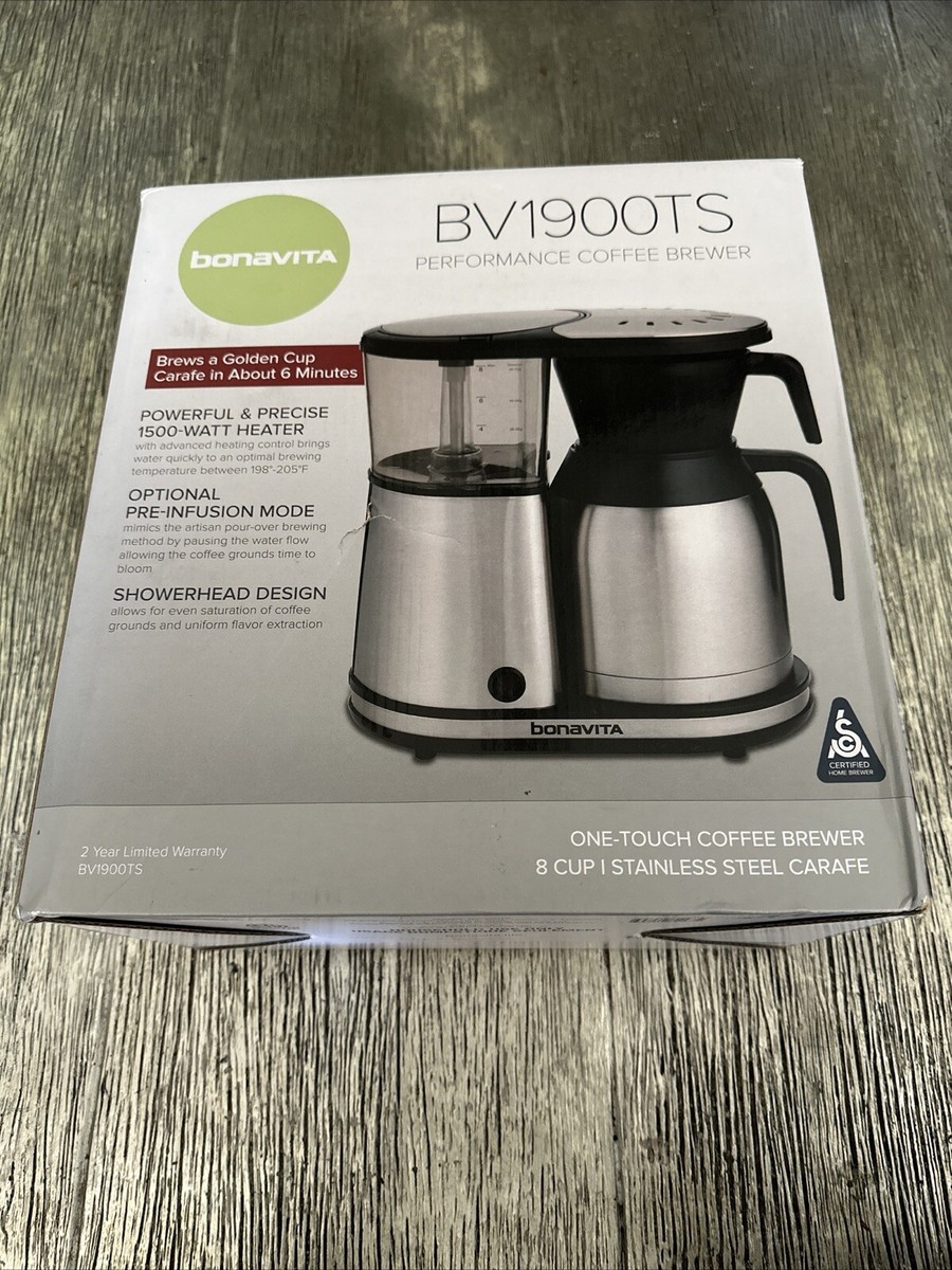 Bonavita 8 Cup Coffee Maker, One-Touch Pour Over Brewing with Thermal Carafe,  SC 669900466127| eBay