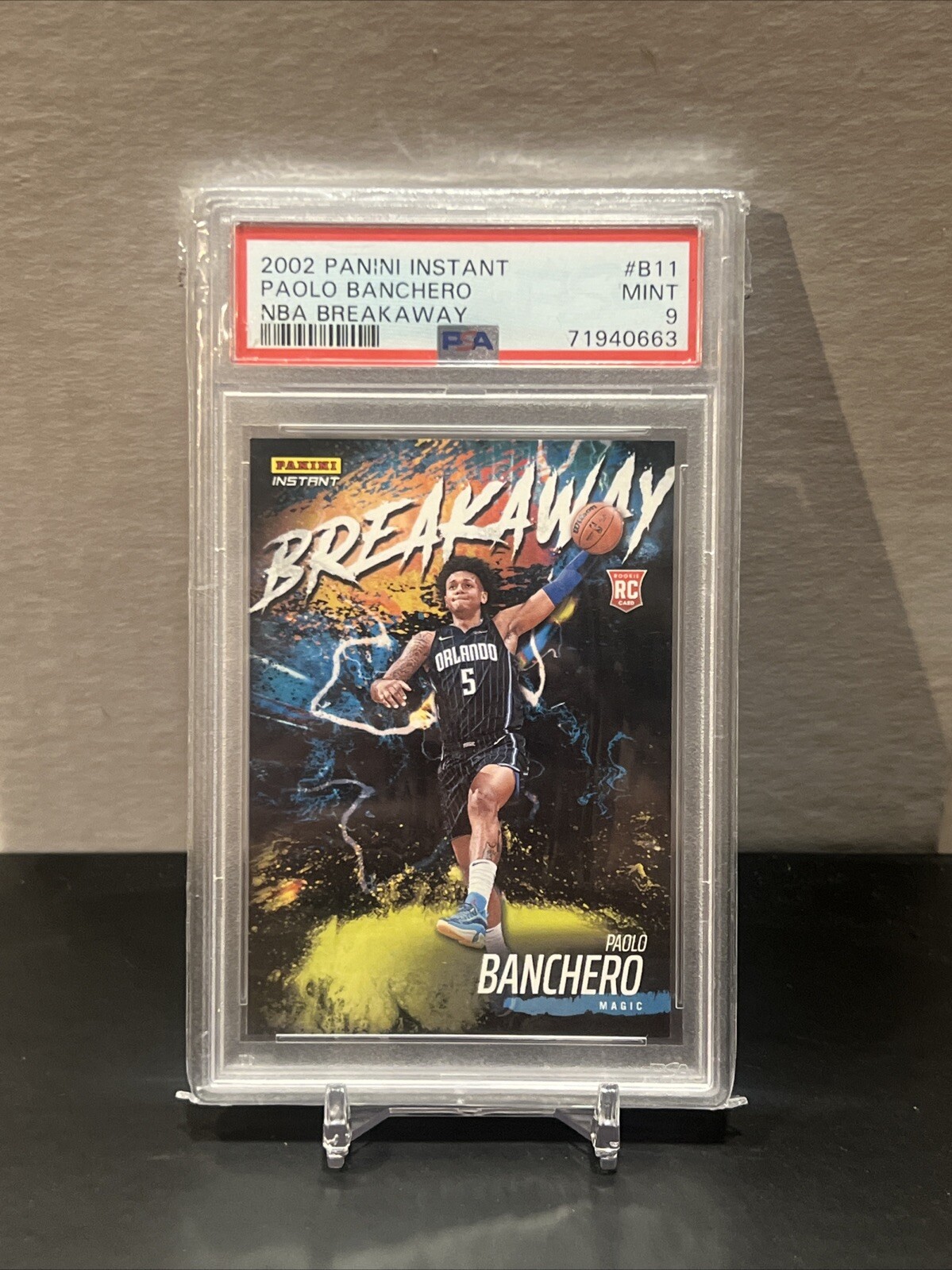 2022 Panini Instant Paolo Banchero NBA Breakaway Rookie RC PSA 9 Gem Mint