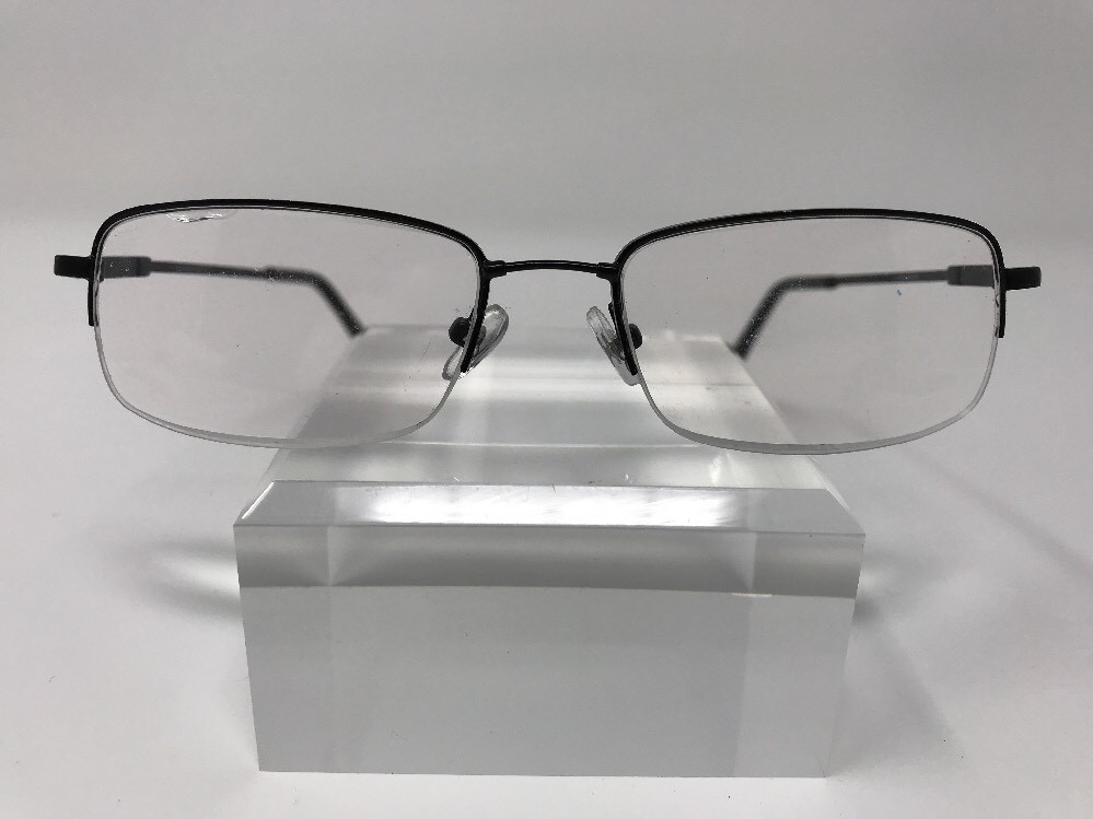 Design Optics Eyeglasses PD58 4977A 5217140 Black Half Rimless Flex