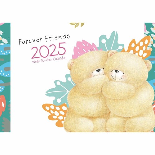 Forever Friends A4 Familienplaner 2025 - Kunst - Woche zur Ansicht