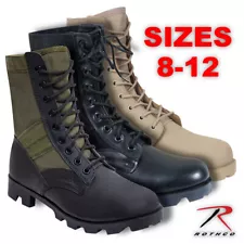 Rothco Mens Leather Military G.I. Style 8" Jungle Boots (Choose Sizes)