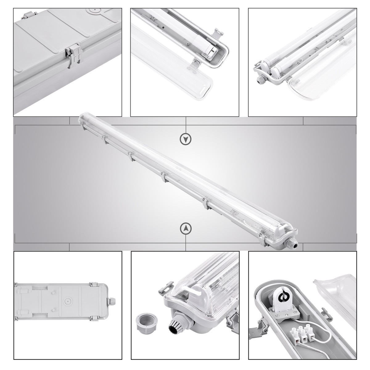 LED Leuchtstoffröhre T8 – 60/120/150cm, IP65, En Produktbild-Vorschau 4
