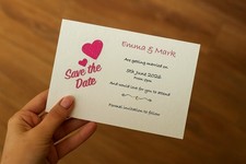 Save The Date Cards with free envelopes for weddings, birthdays special events