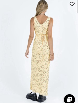 open lace back dress Masterpiece Strapless Maxi Dress | Yellow | Womens