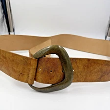 Vintage Belt Streets Ahead Brown Rustic Waist Wide XL Womens  34-38
