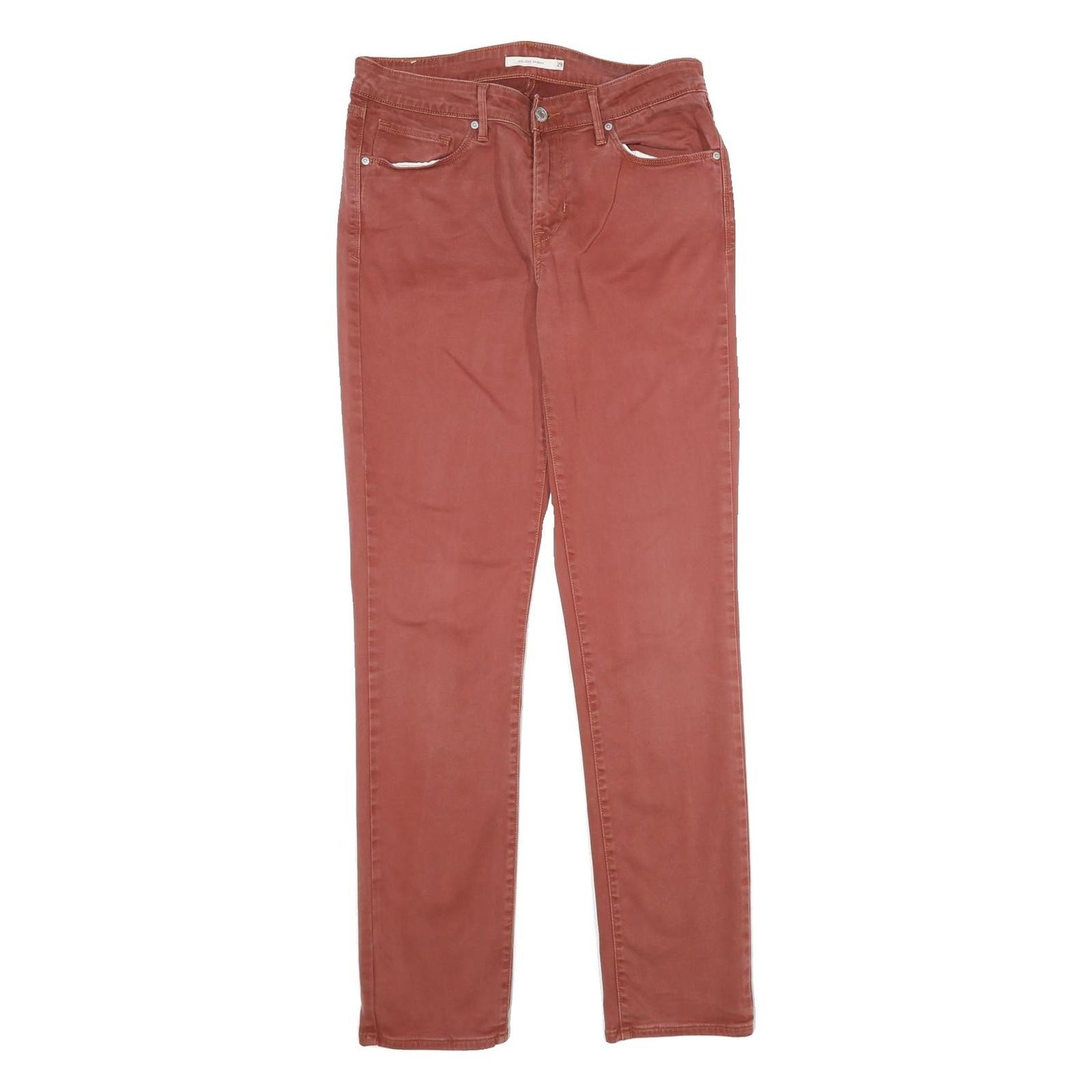 LEVI'S Pantalones Rectos Mezcla Algodón Óxido Talla 29 L32 Casual Smart