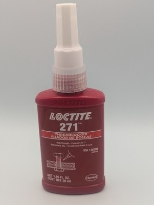 NEW Red Loctite 271 High Strength Threadlocker Adhesive 50 ml.  EXP 12/27